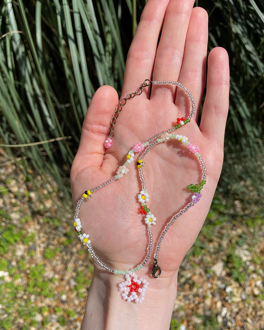 Summer meadow beaded necklace