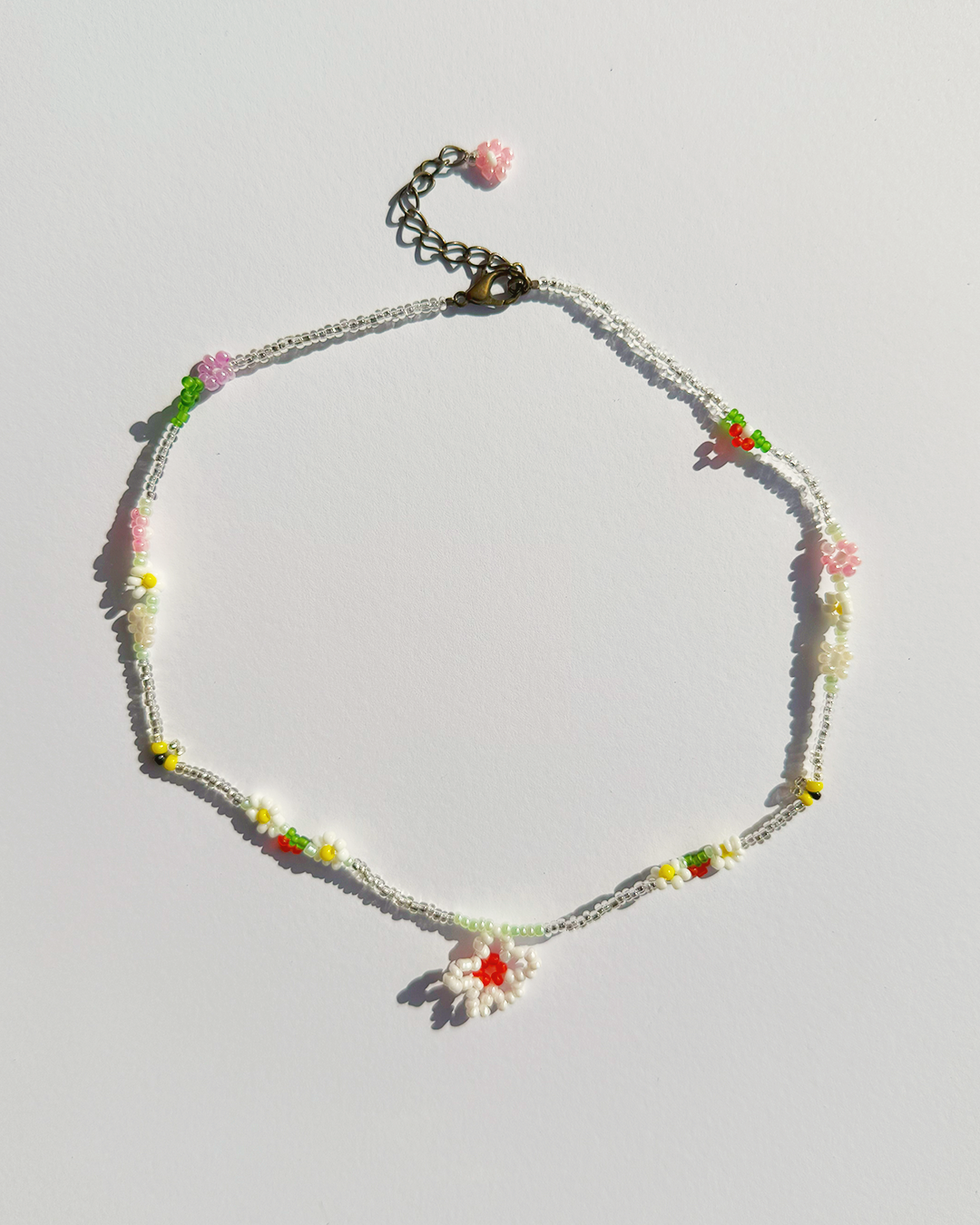 Summer meadow beaded necklace