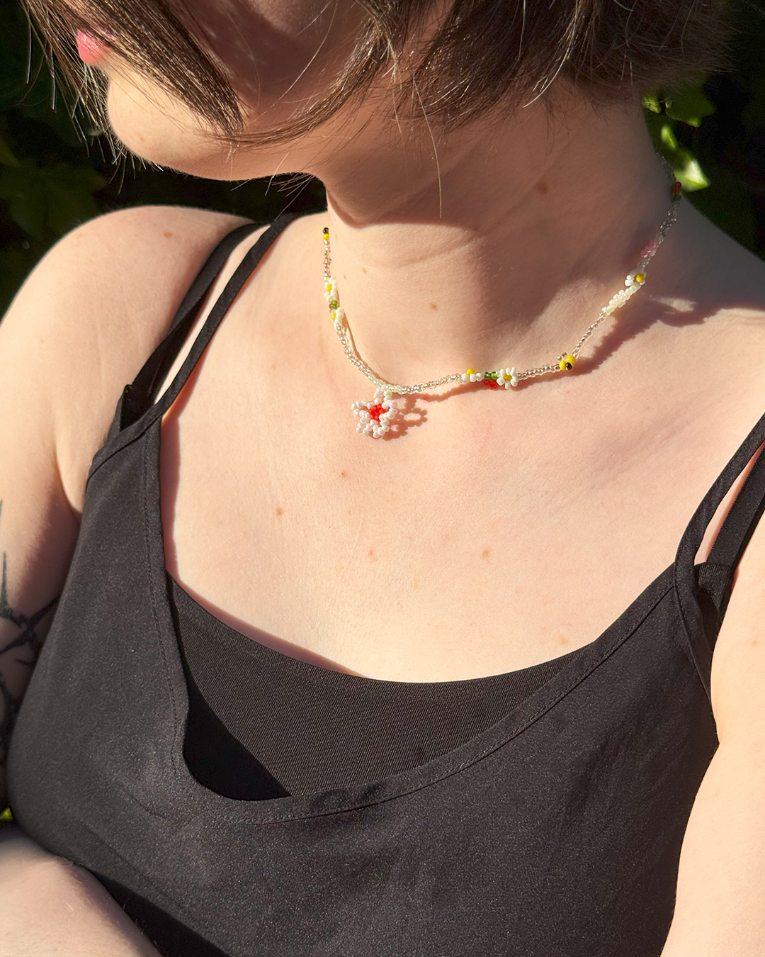 Summer meadow beaded necklace