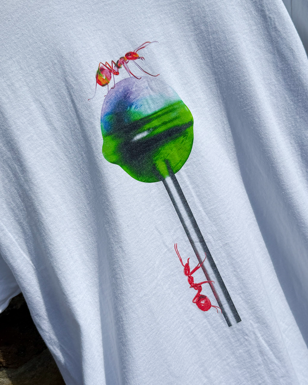 Lollipop with ants t-shirt