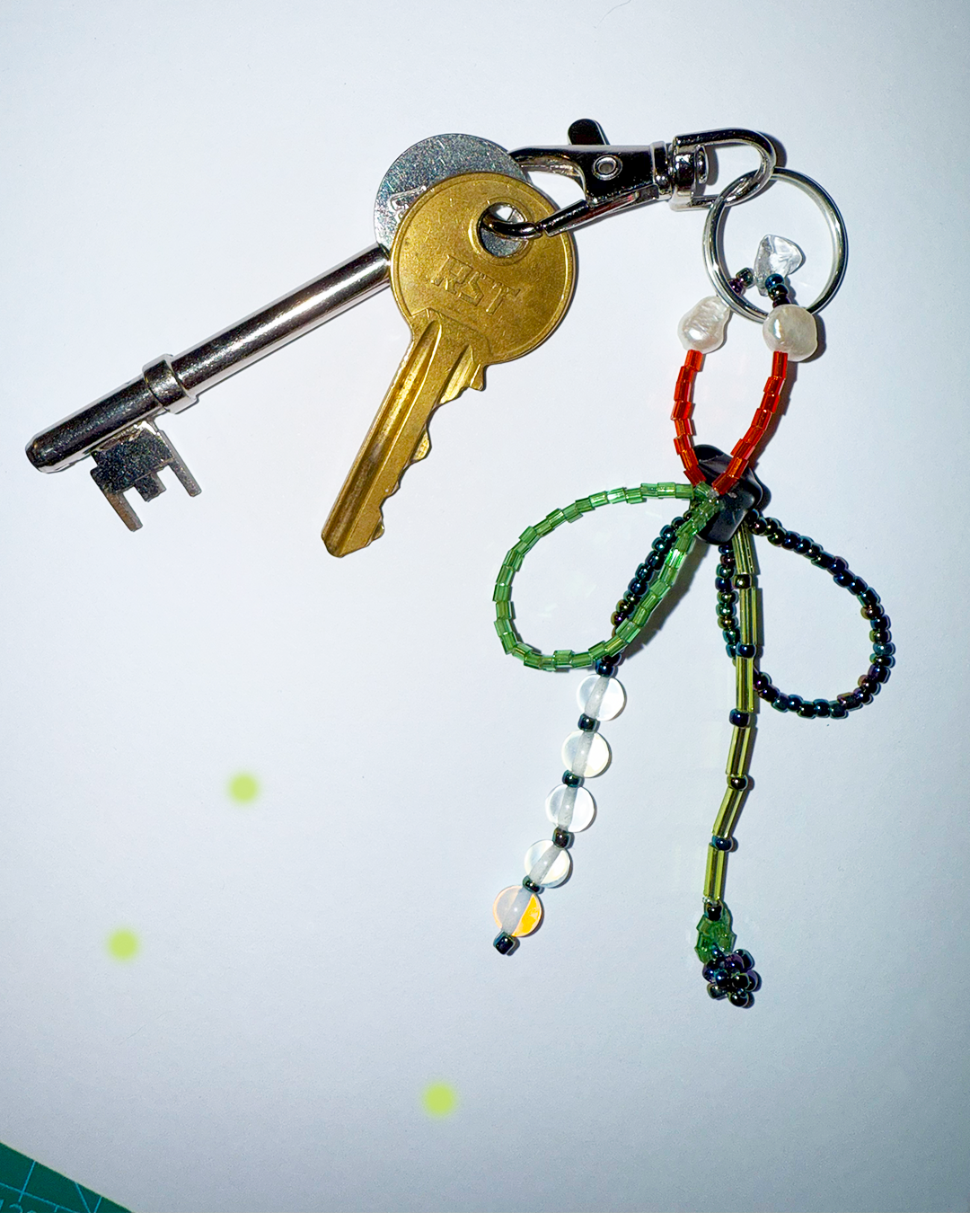 A three-Leaf clover keychain